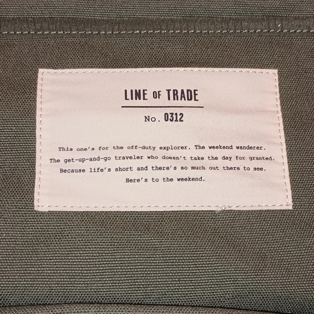 Line of Trade Weekend olive Green Canvas Men's Weekend Bag